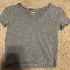 Wild Fable Heather Gray V-Neck Tee